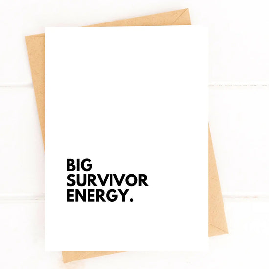 Big Survivor Energy Card