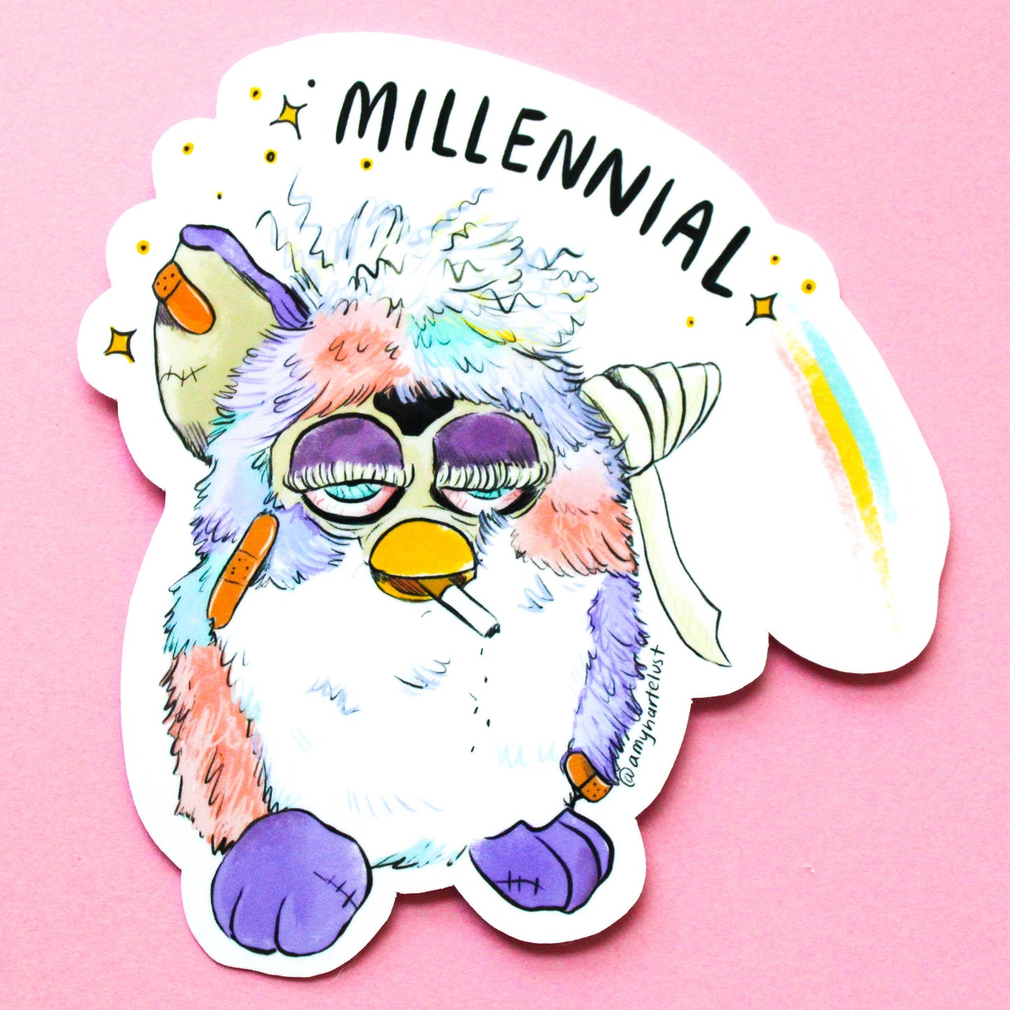 Millennial Furby Sticker