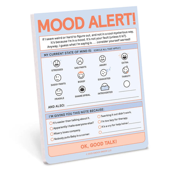 Mood Alert Notepad - 50 pages