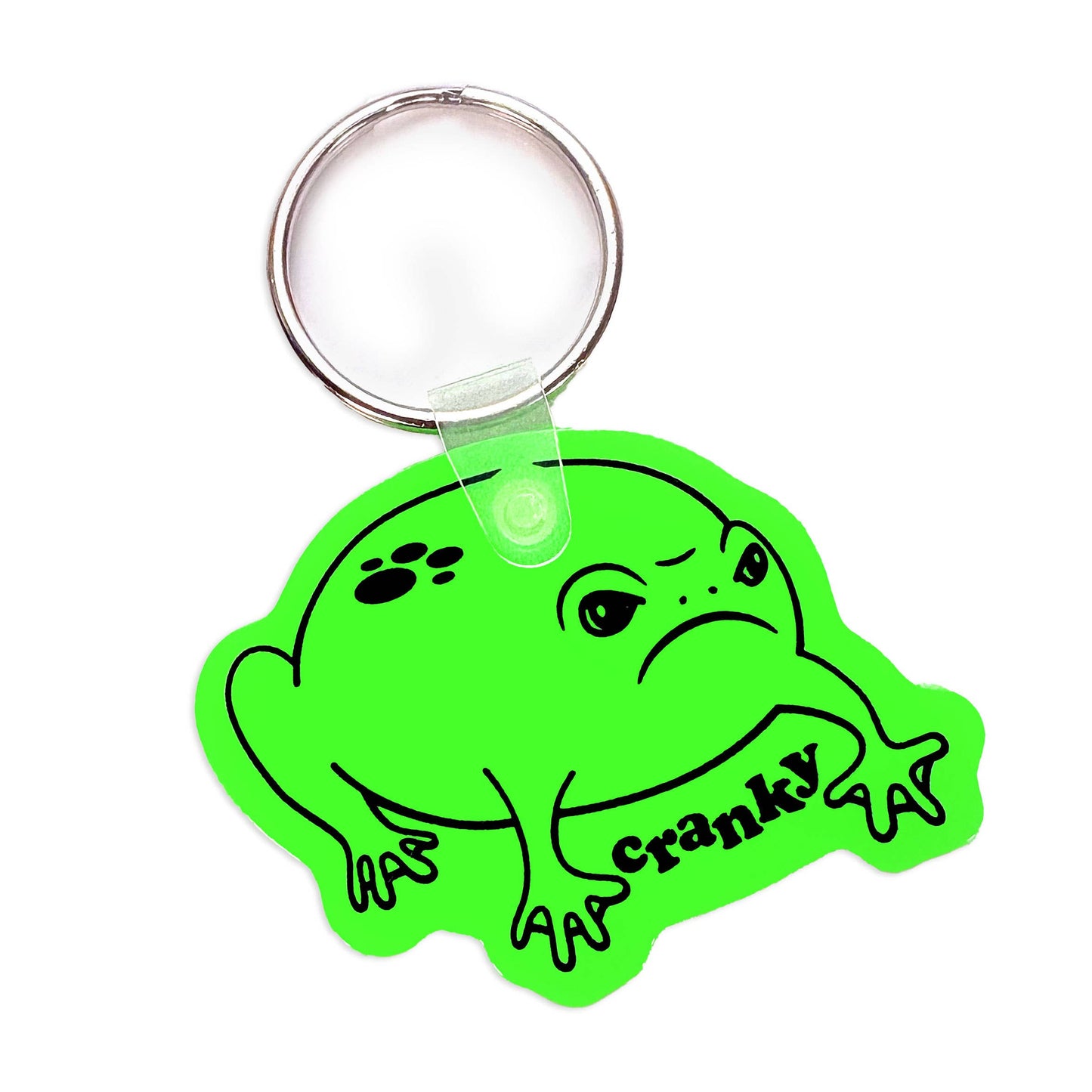 Cranky Frog Keychain