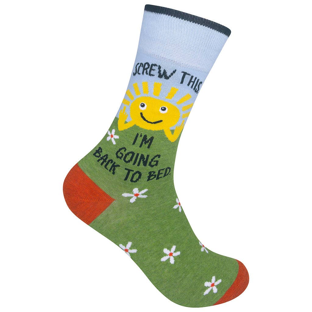 Screw This I'm Going Back To Bed Socks