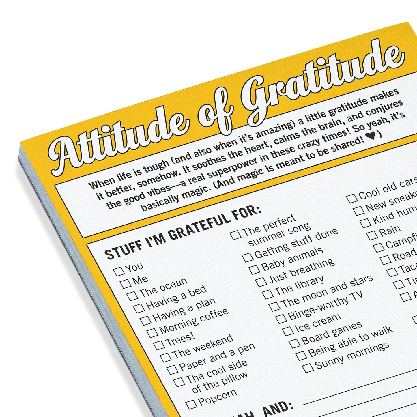 Load image into Gallery viewer, Attitude of Gratitude Nifty Note Pad -50 sheets
