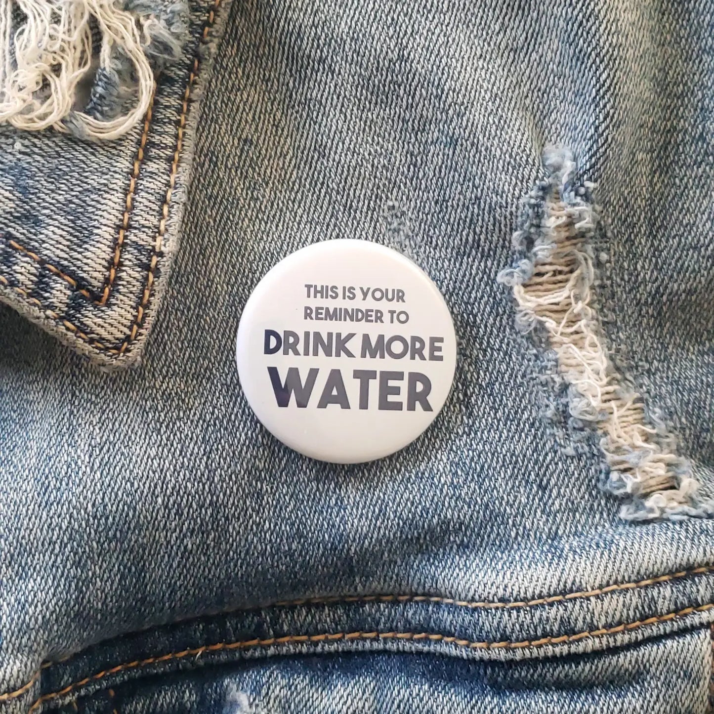 Drink More Water Button