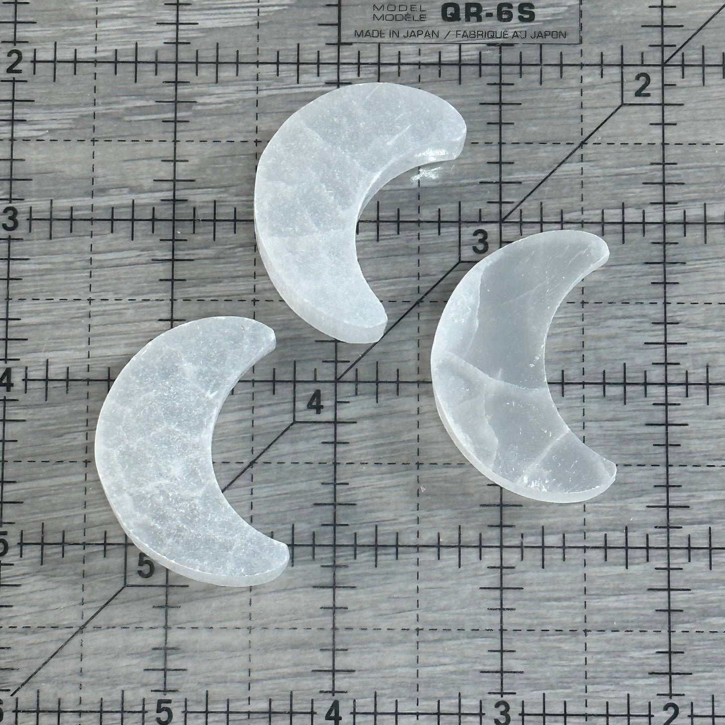 Selenite 1.5” Moon Crystal