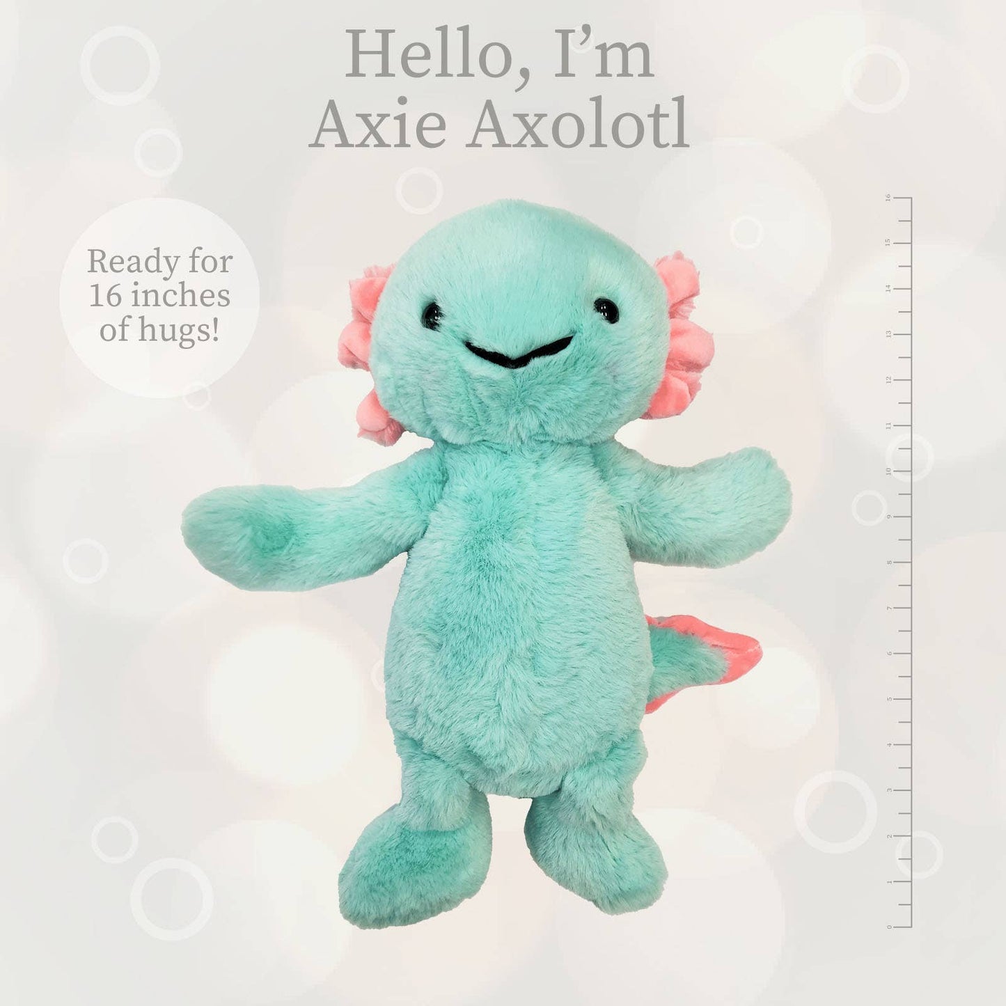 Aqua Axolotl Plushie
