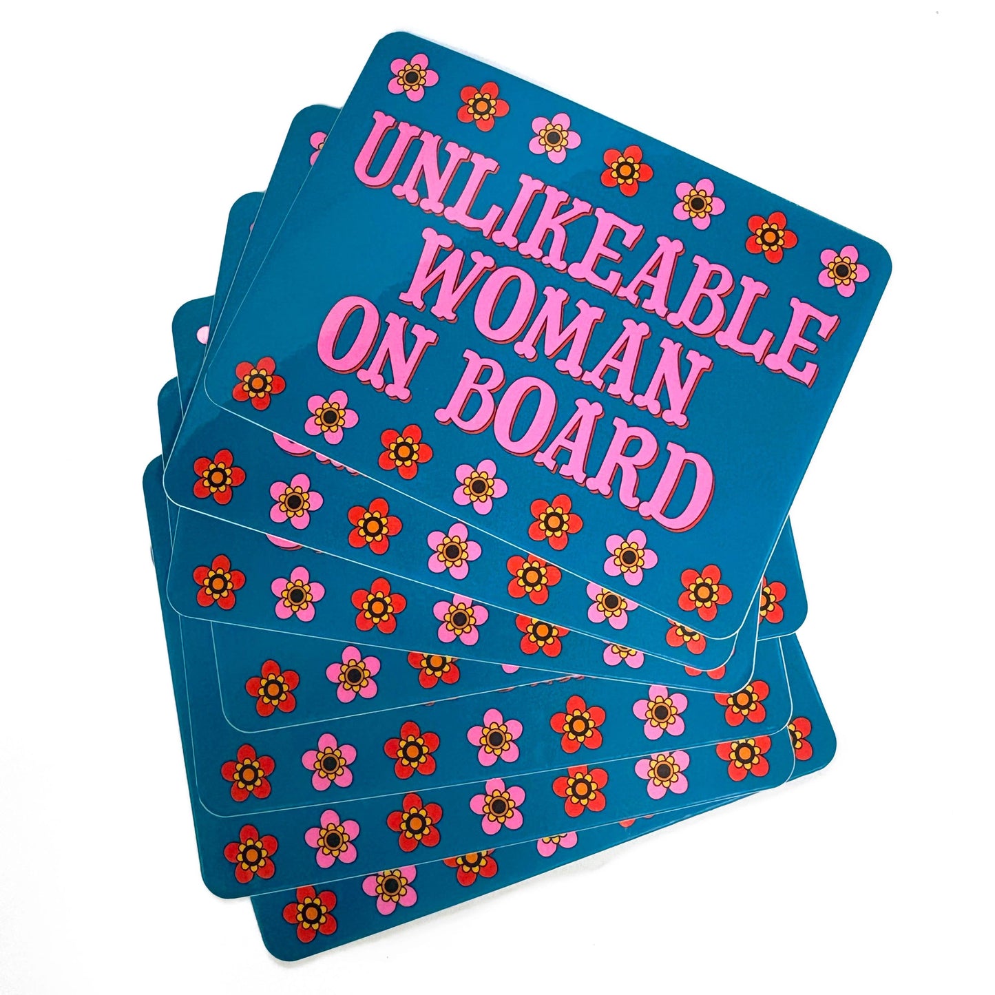 Unlikeable Woman On Board Vinyl Sticker
