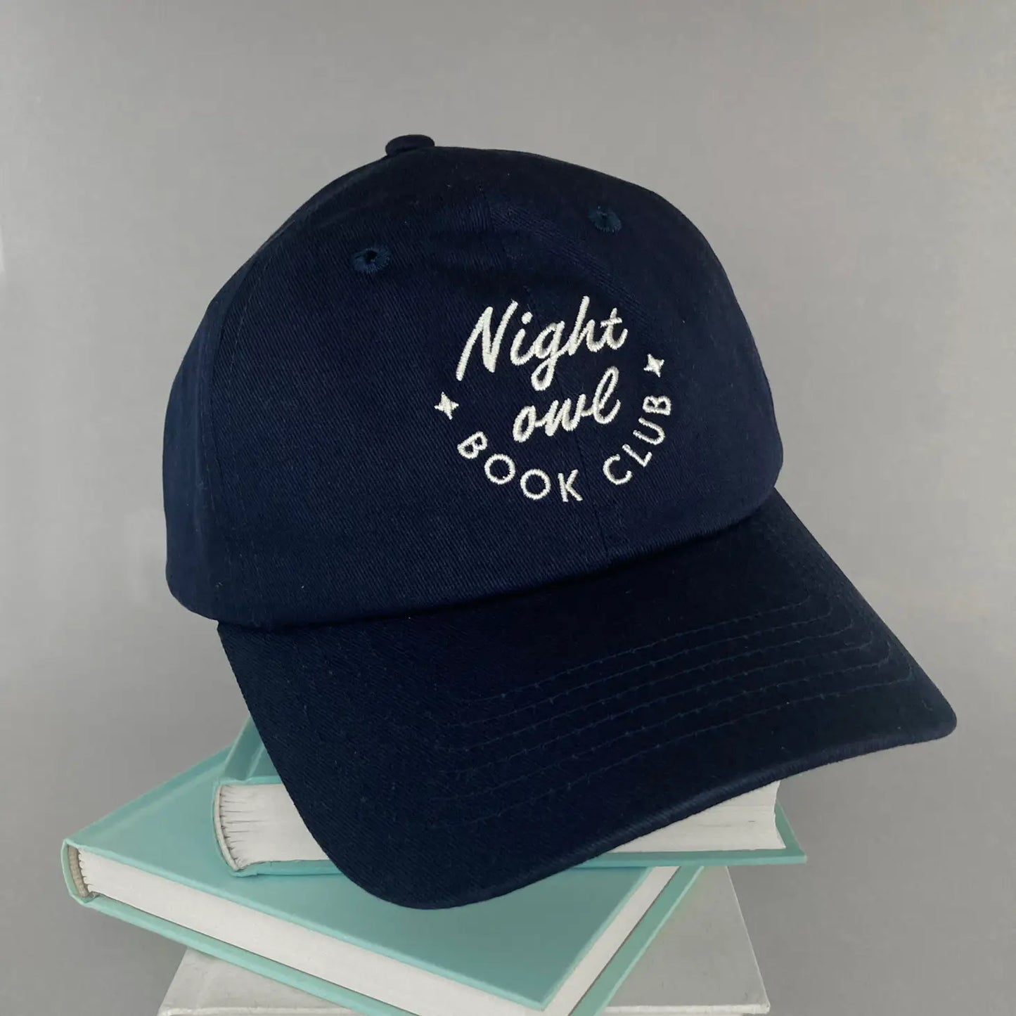Night Owl Book Club Embroidered Dad Hat