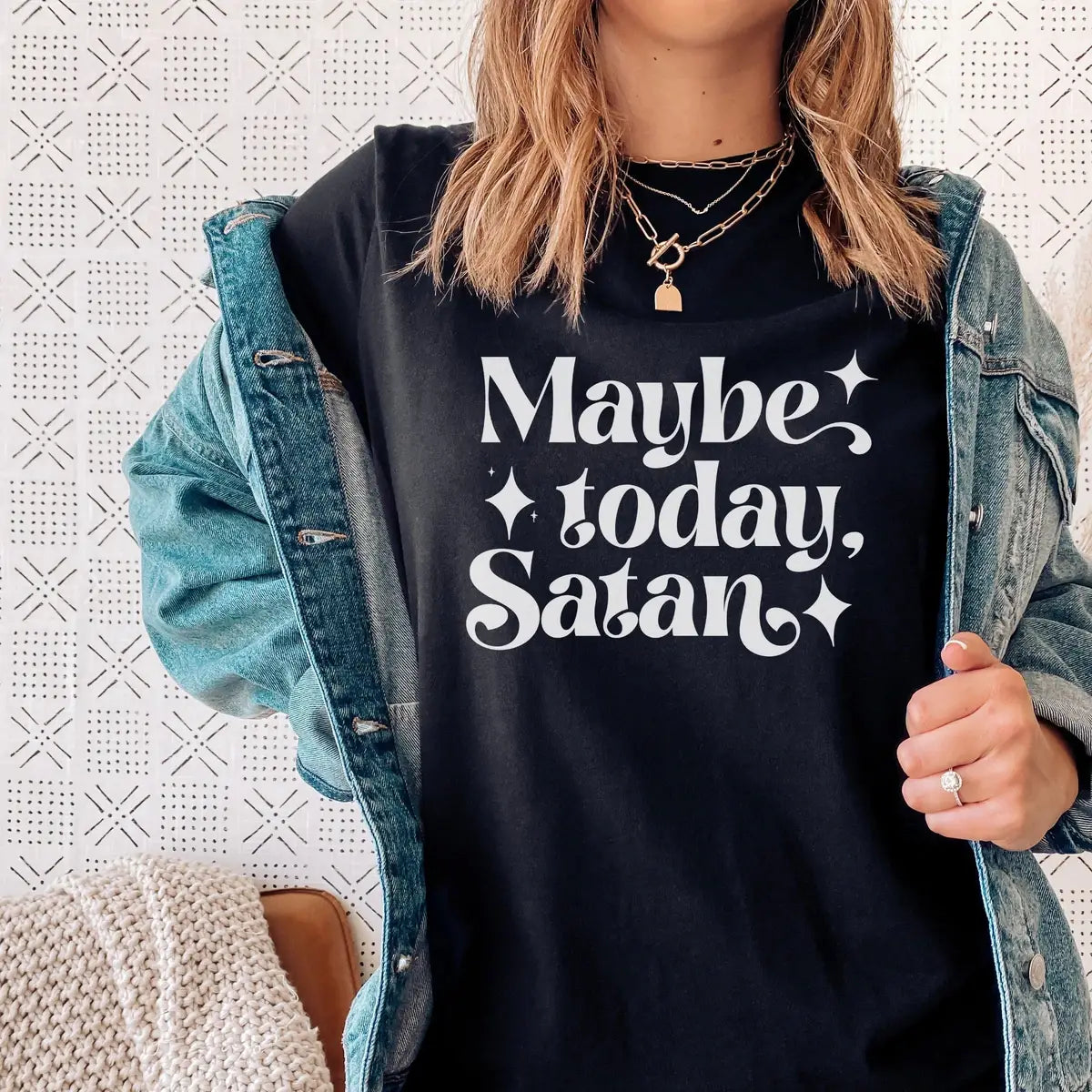 Load image into Gallery viewer, Maybe Today Satan Unisex Tee
