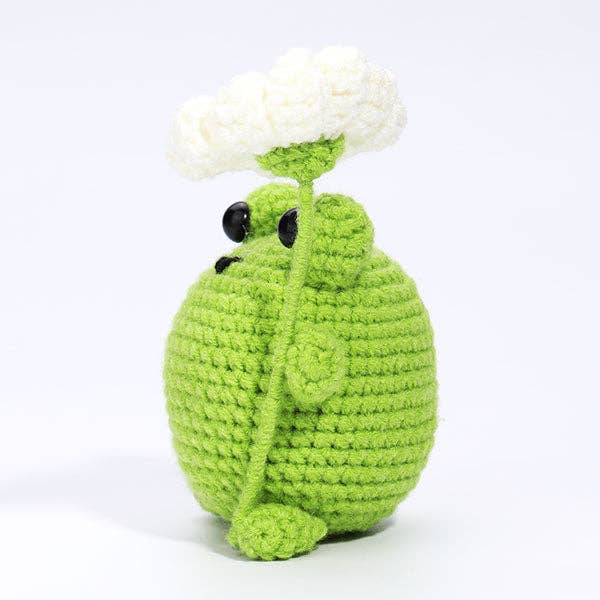 DIY Mini Crochet Plush Toy Complete Kit For Beginners - Bogart the Frog