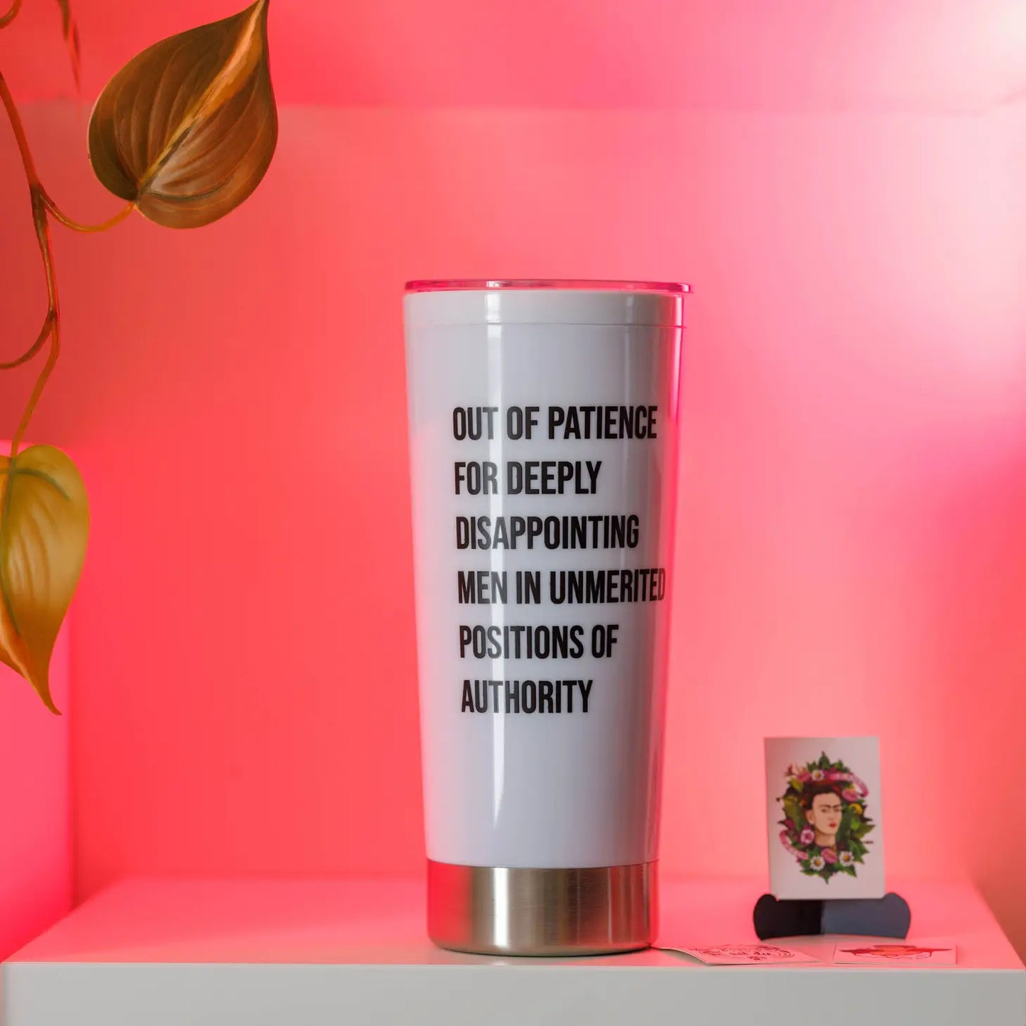 Out of Patience For Deeply Disappointing Men Travel Mug (White)