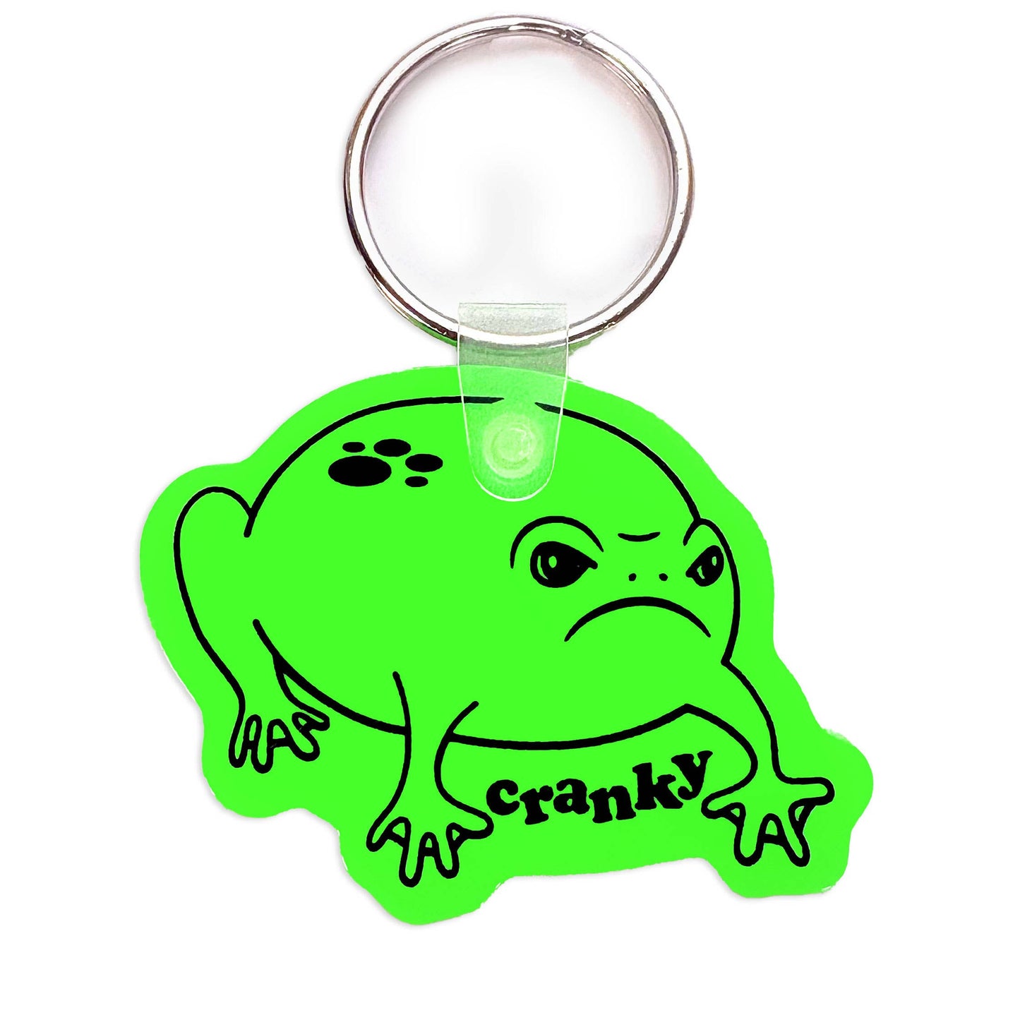 Cranky Frog Keychain