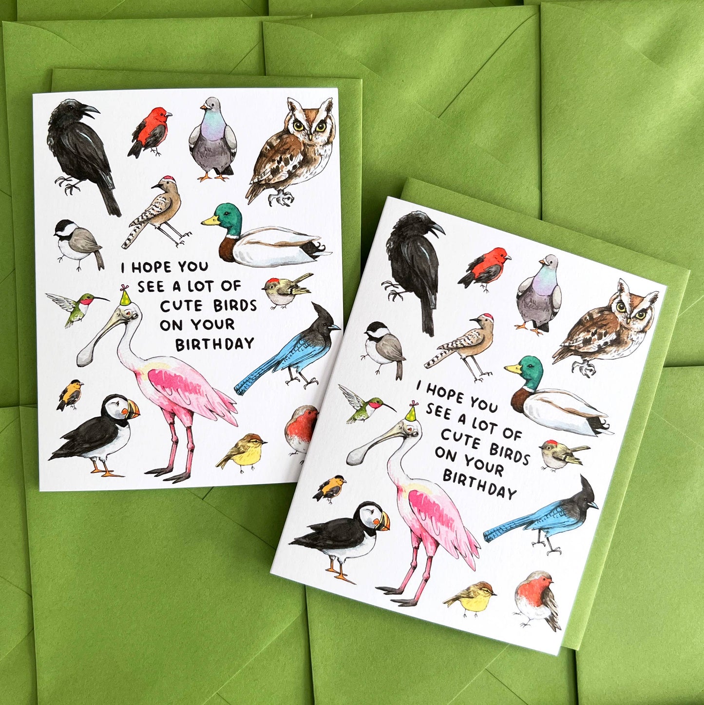 I Hope You See A Lot Of Cute Birds Birthday Card