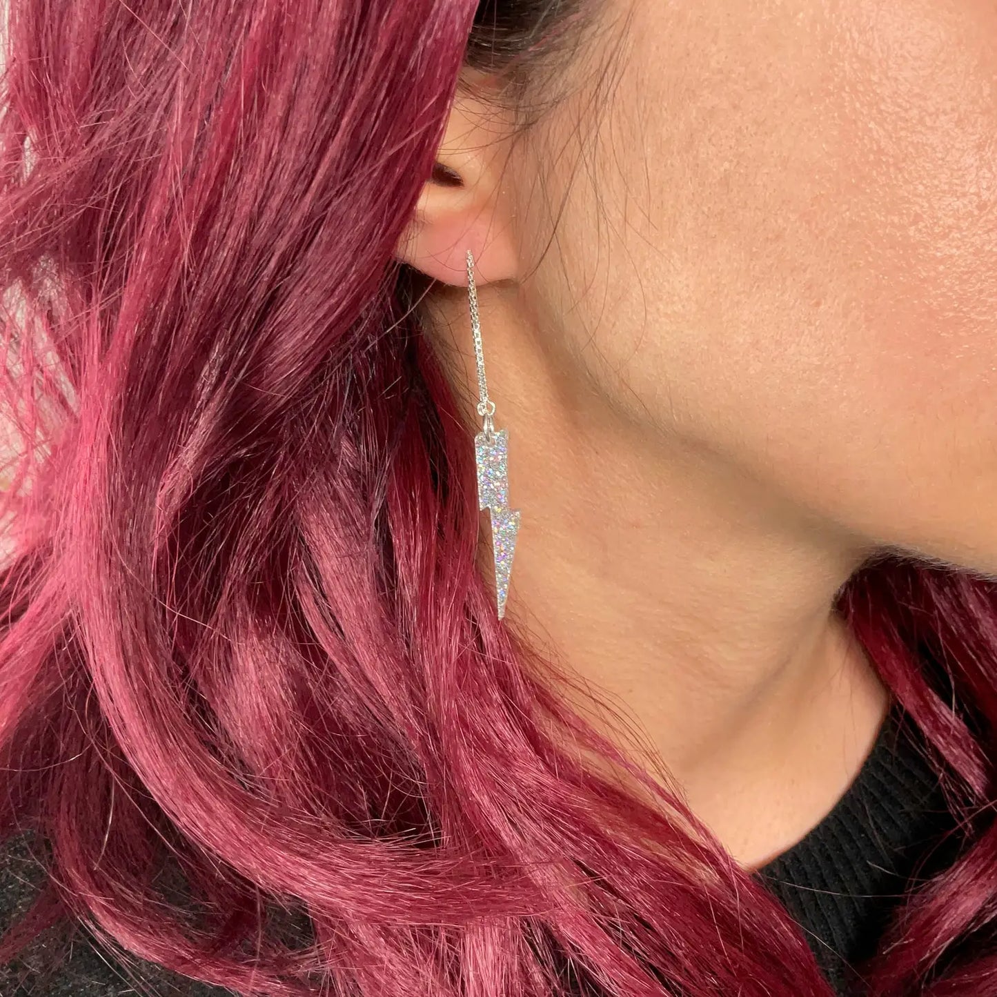 Glitter Baby Bolts Ear-Threaders