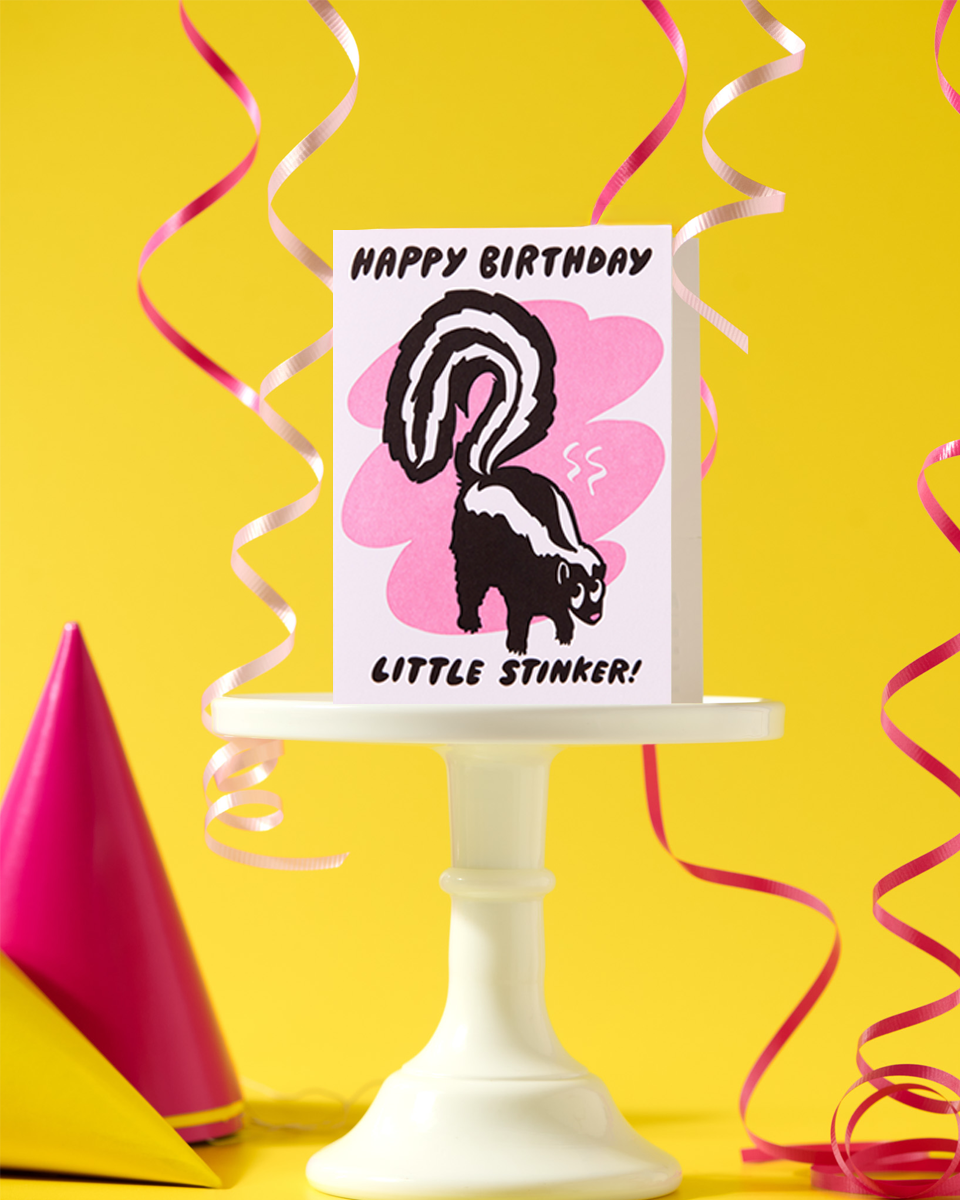 Happy Birthday Little Stinker Card