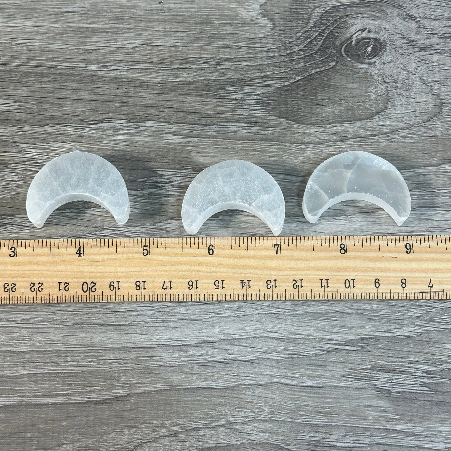 Selenite 1.5” Moon Crystal