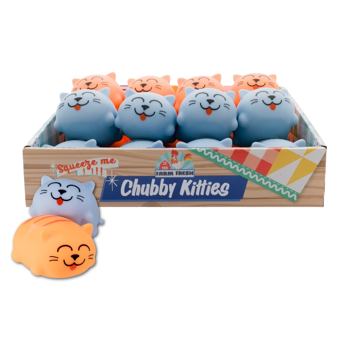 Chubby Kitties Assorted Squishy Toy