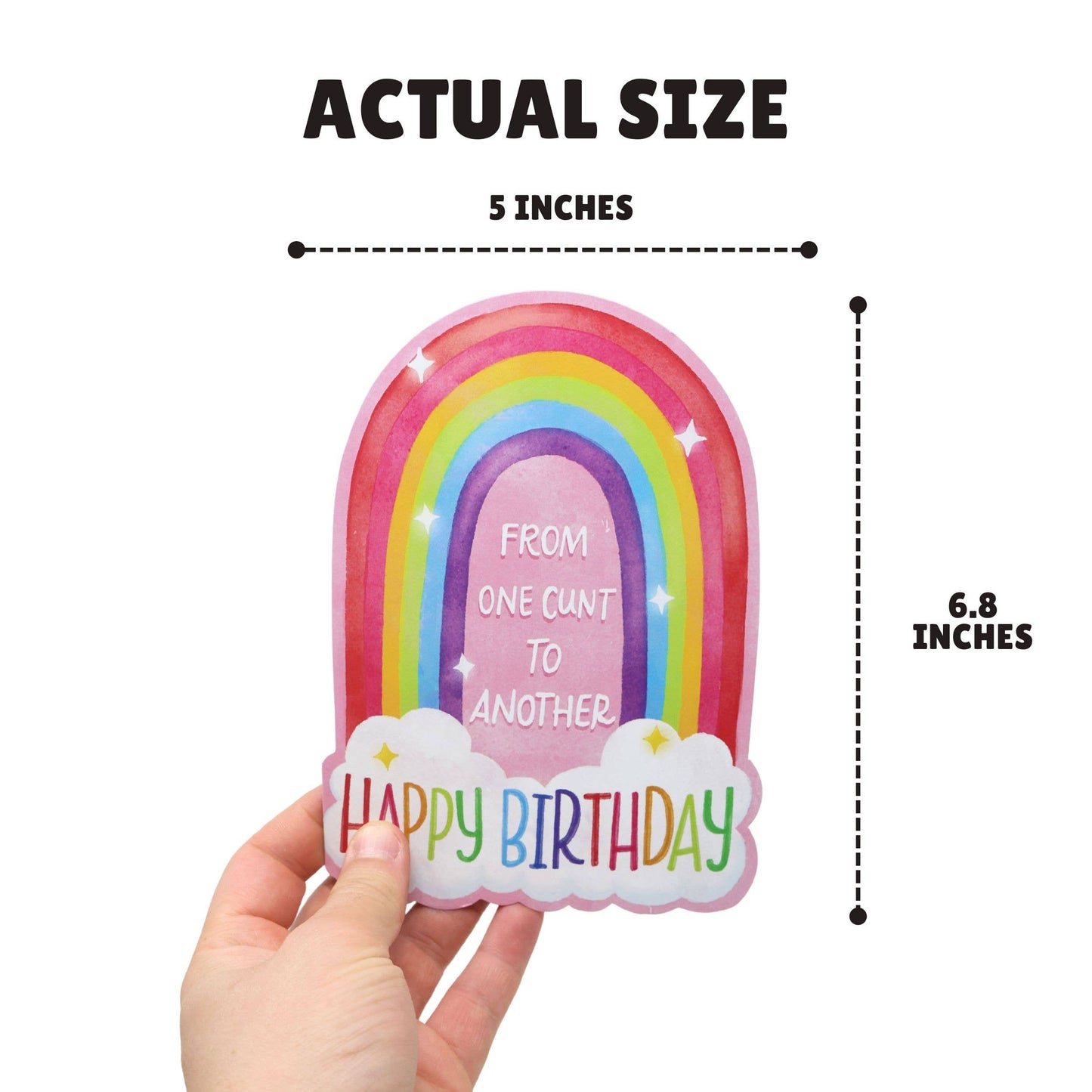 From One Cunt To Another Happy Birthday Card