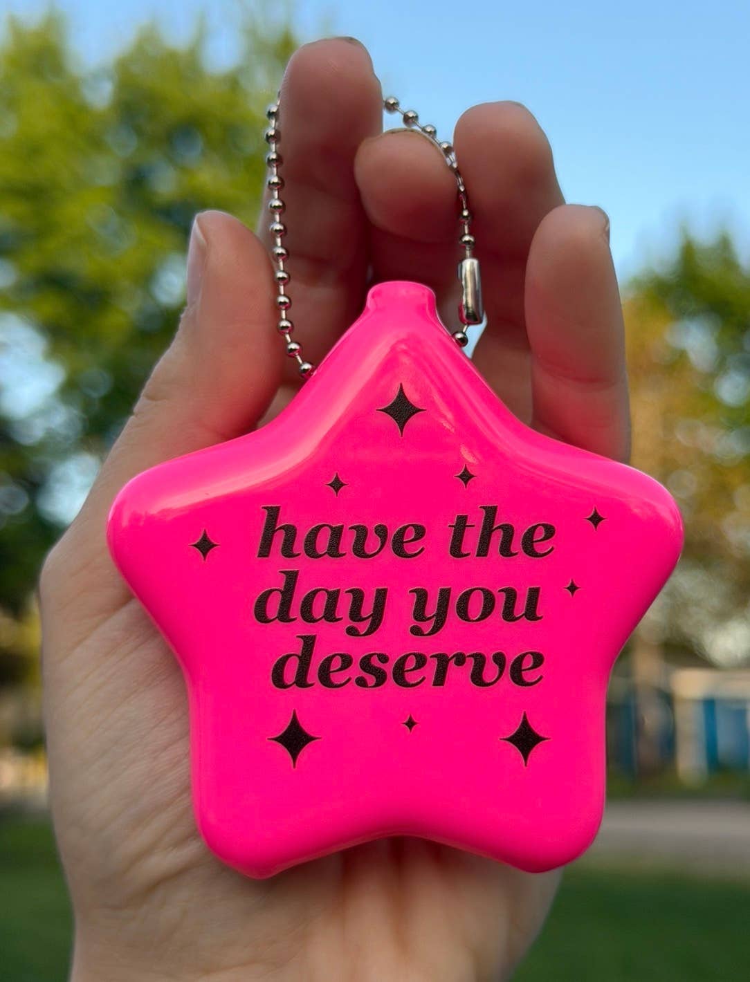 Have The Day You Deserve Rubber Star Coin Purse