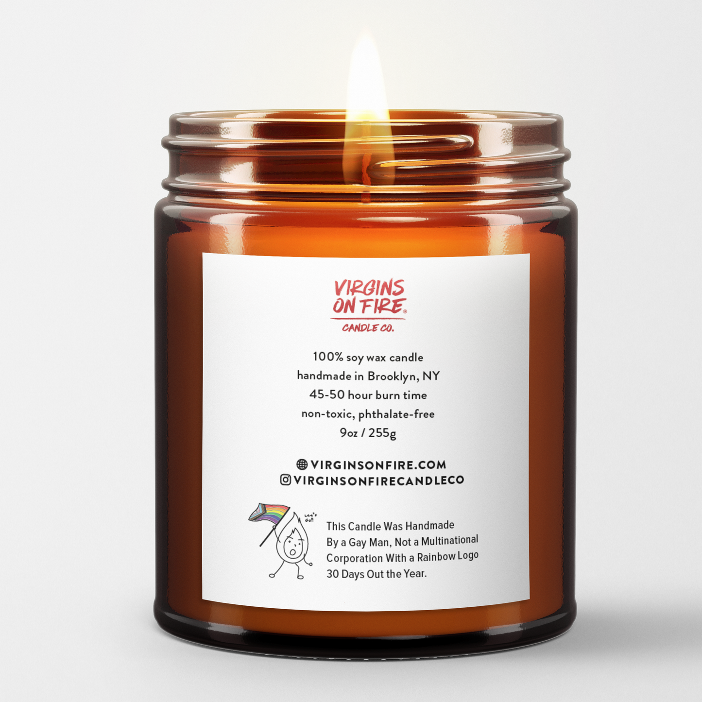 Doing My Silly Little Job While The World Burns Candle
