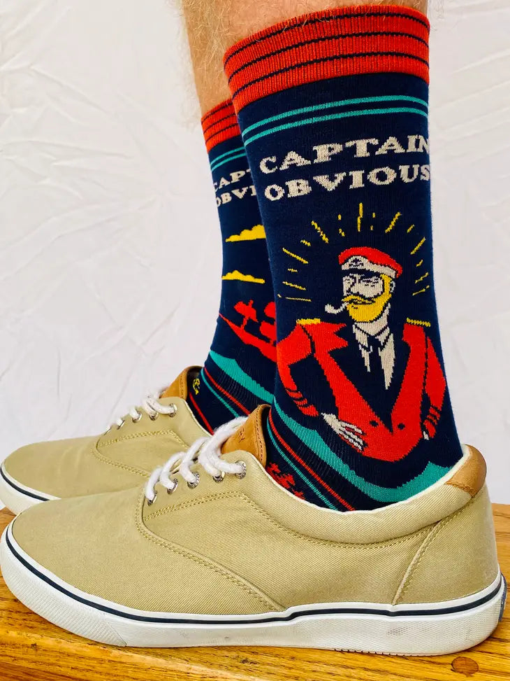 Captain Obvious Men's Socks