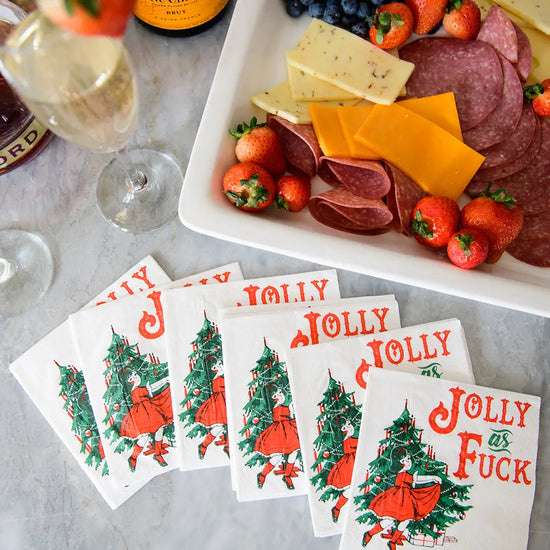 Jolly As Fuck Christmas Napkins - 20 pack