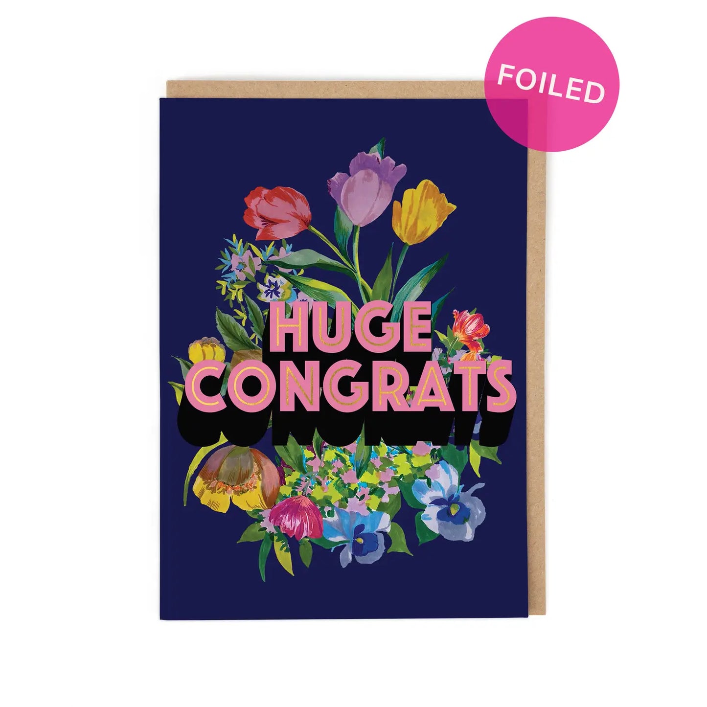 Load image into Gallery viewer, Huge Congrats Foiled Card

