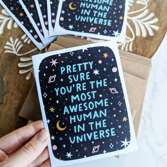 Most Awesome Human in the Universe Card