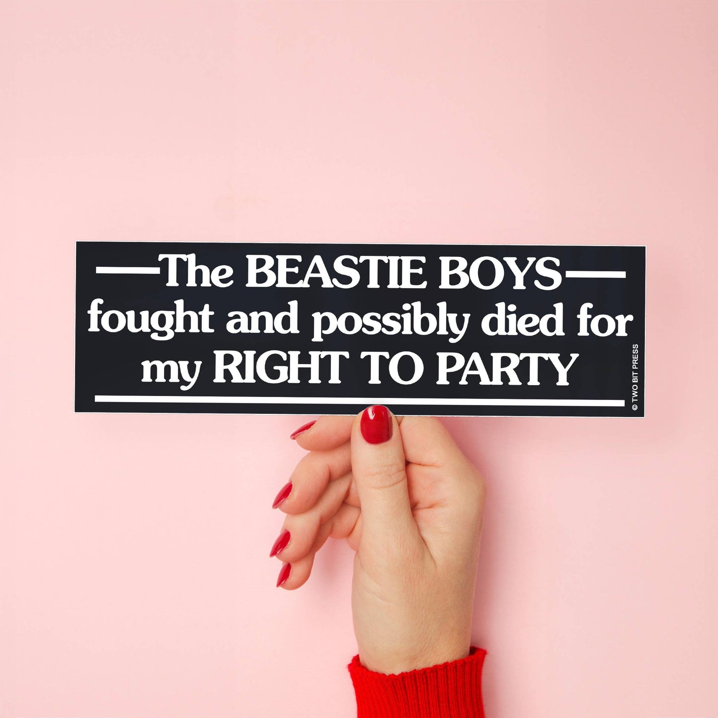 The Beastie Boys Fought And Possibly Died For My Right To Party Bumper Sticker