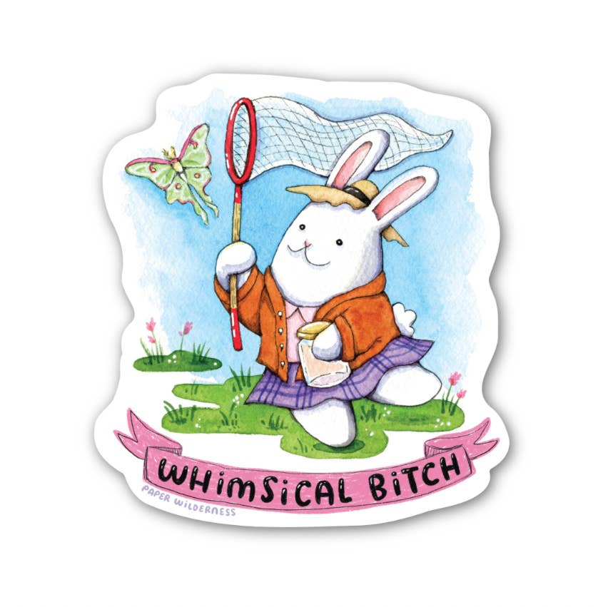 Whimsical Bitch Bunny Sticker