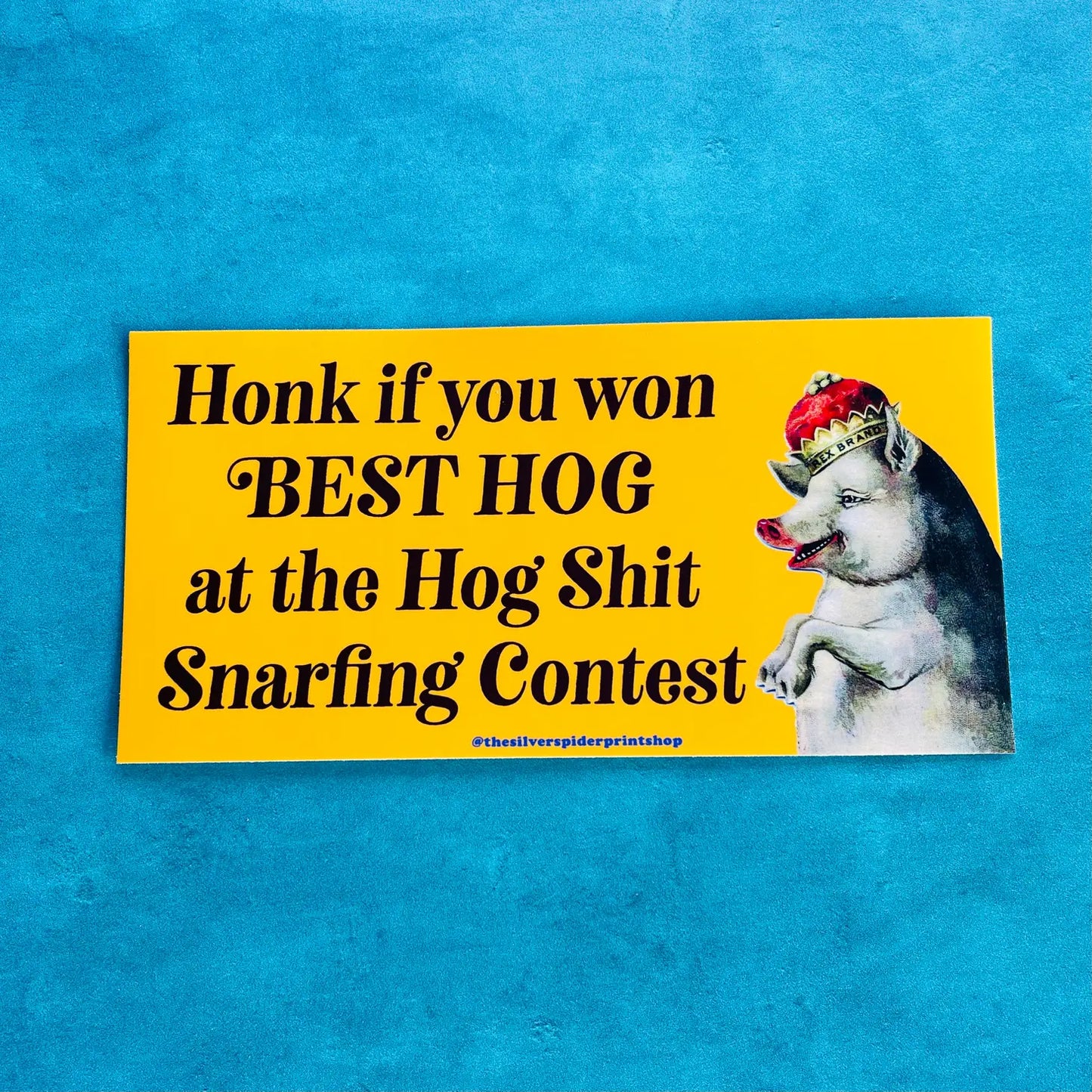 Load image into Gallery viewer, Honk If You Won The Best Hog Bumper Sticker
