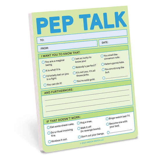 Pep Talk Notepad - 50 pages