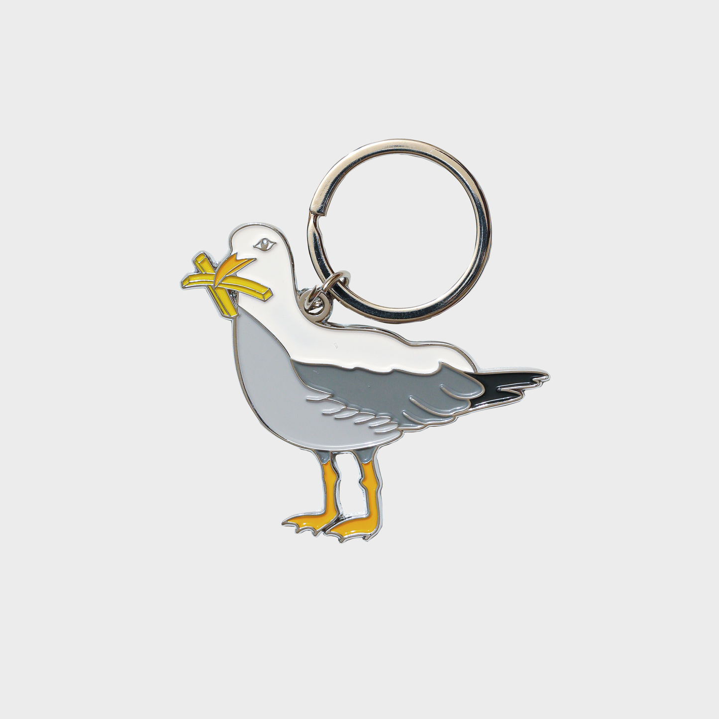 Seagull With Fries Keychain