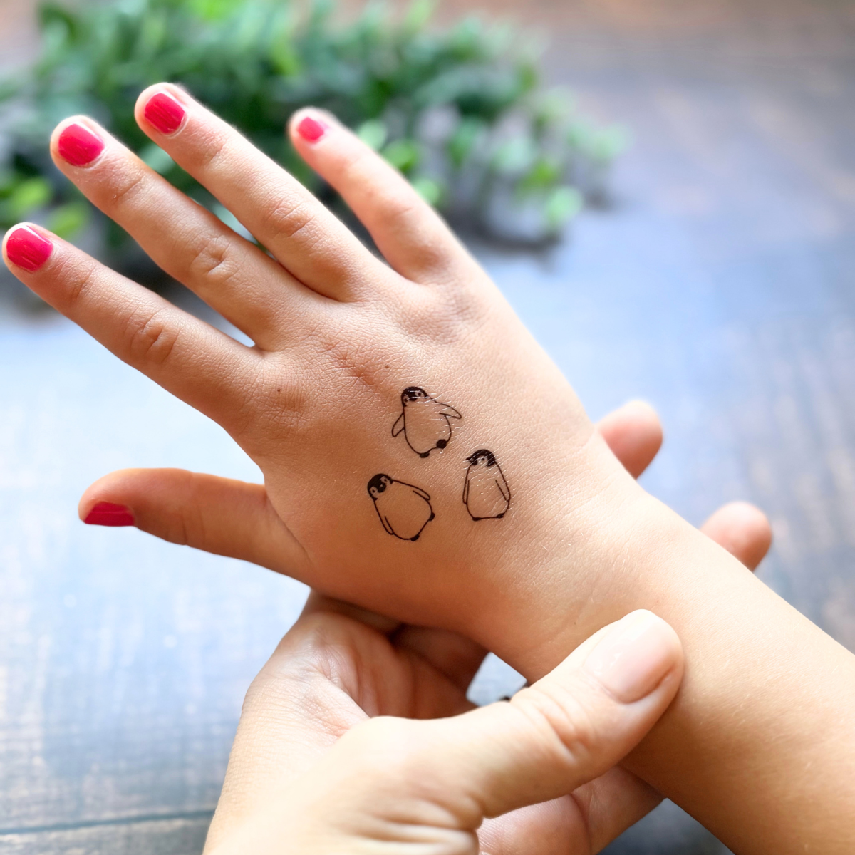 Cute Penguin Temporary Tattoo Pack 