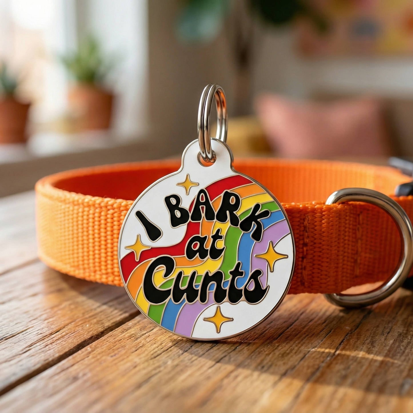 I Bark at Cunts Pet Tag