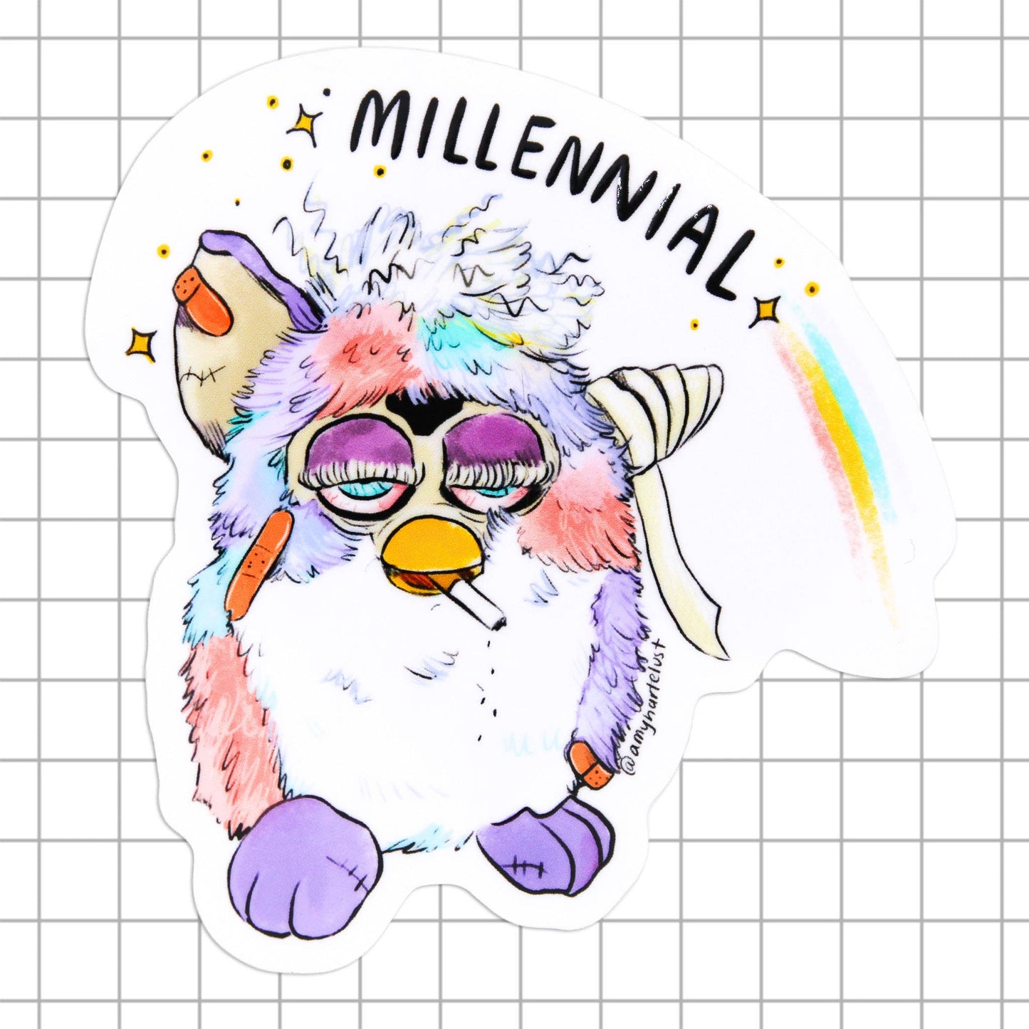 Millennial Furby Sticker