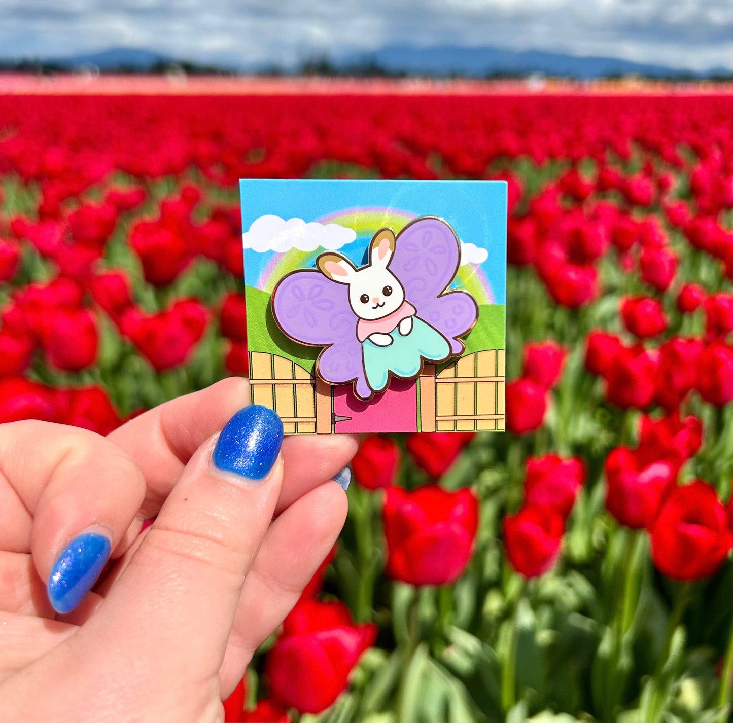 Butterfly Bunny Pin