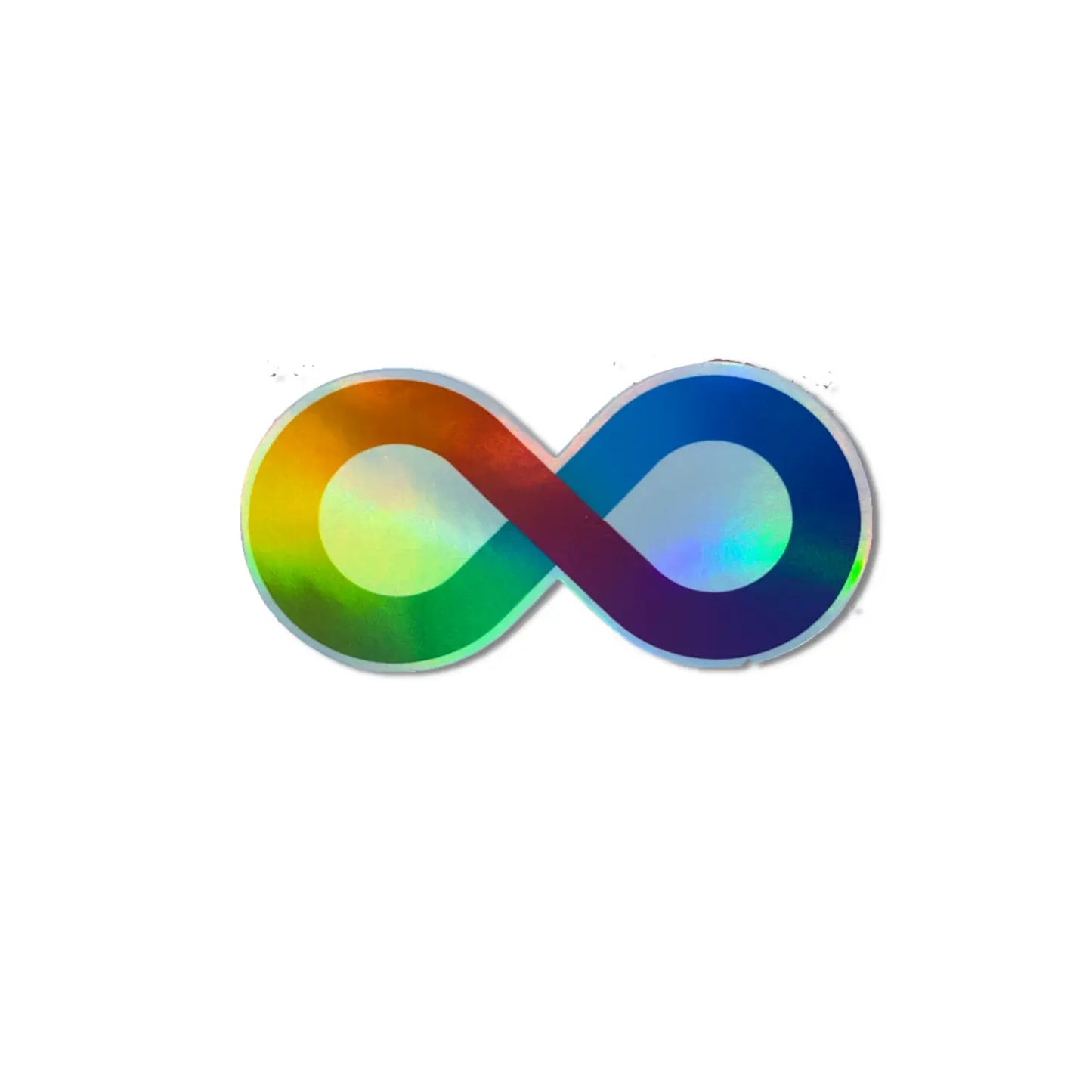 Rainbow Infinity Holographic Sticker