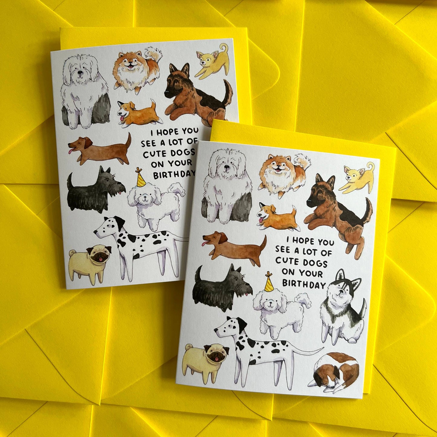 I Hope You See A Lot Of Cute Dogs Birthday Card