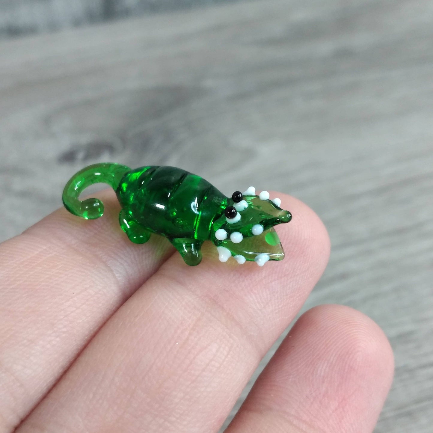 Small Glass Animal Figurines Surprise Pull