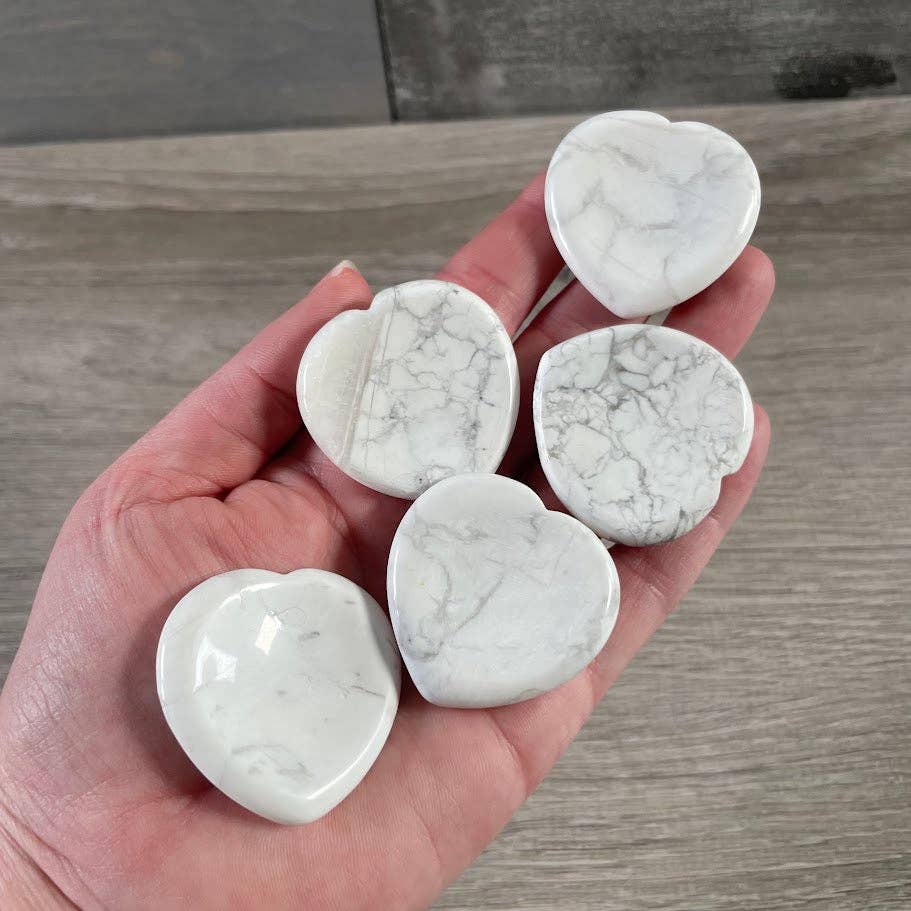 Heart Shaped Worry Stone Crystal Surprise Pull