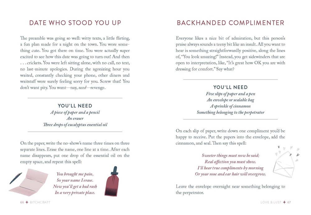Bitchcraft Simple Spells For Everyday Annoyances & Sweet Revenge Book