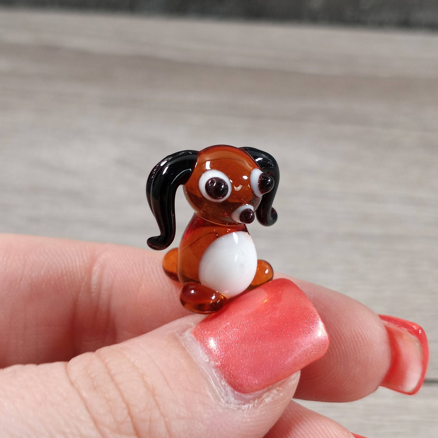 Small Glass Animal Figurines Surprise Pull