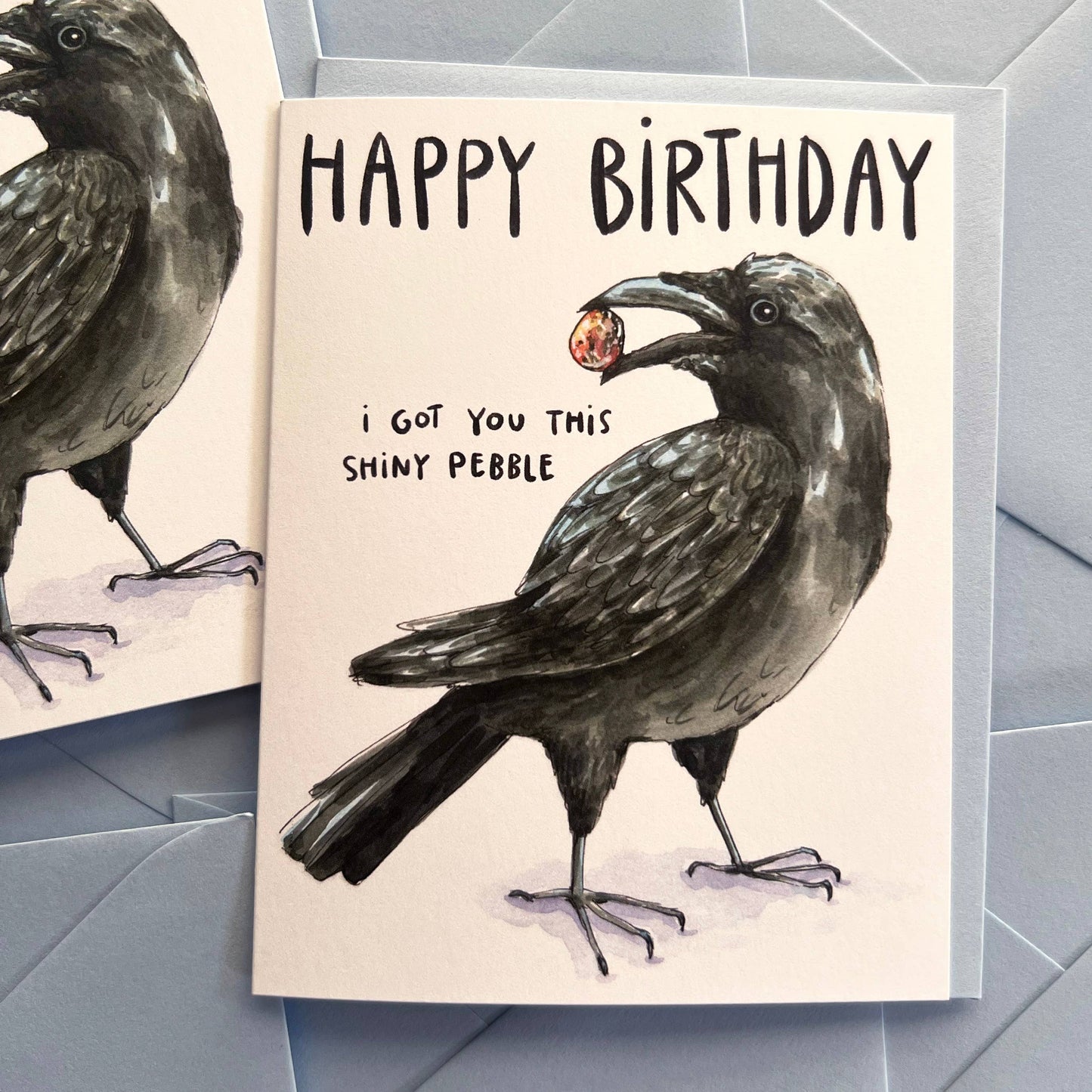 Happy Birthday I Got You This Shiny Pebble Card