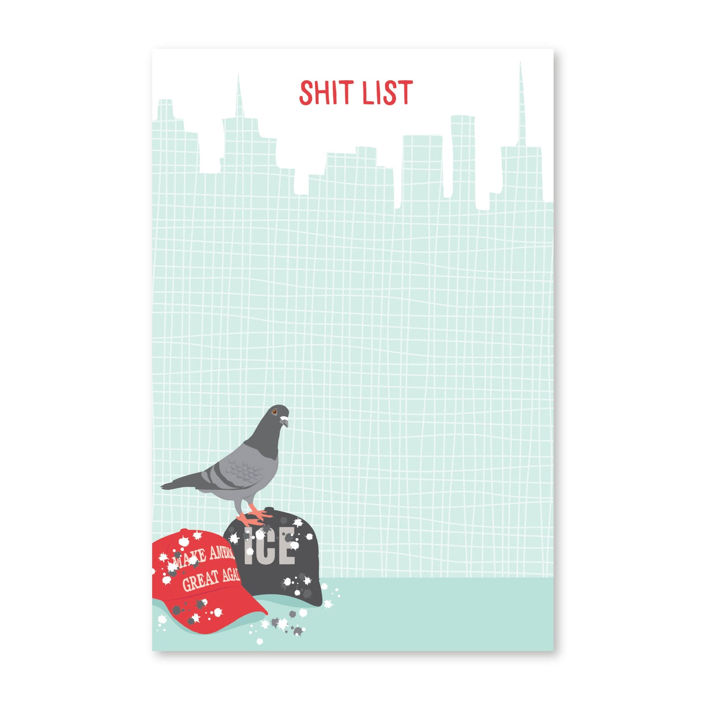Shit List Pigeon Notepad