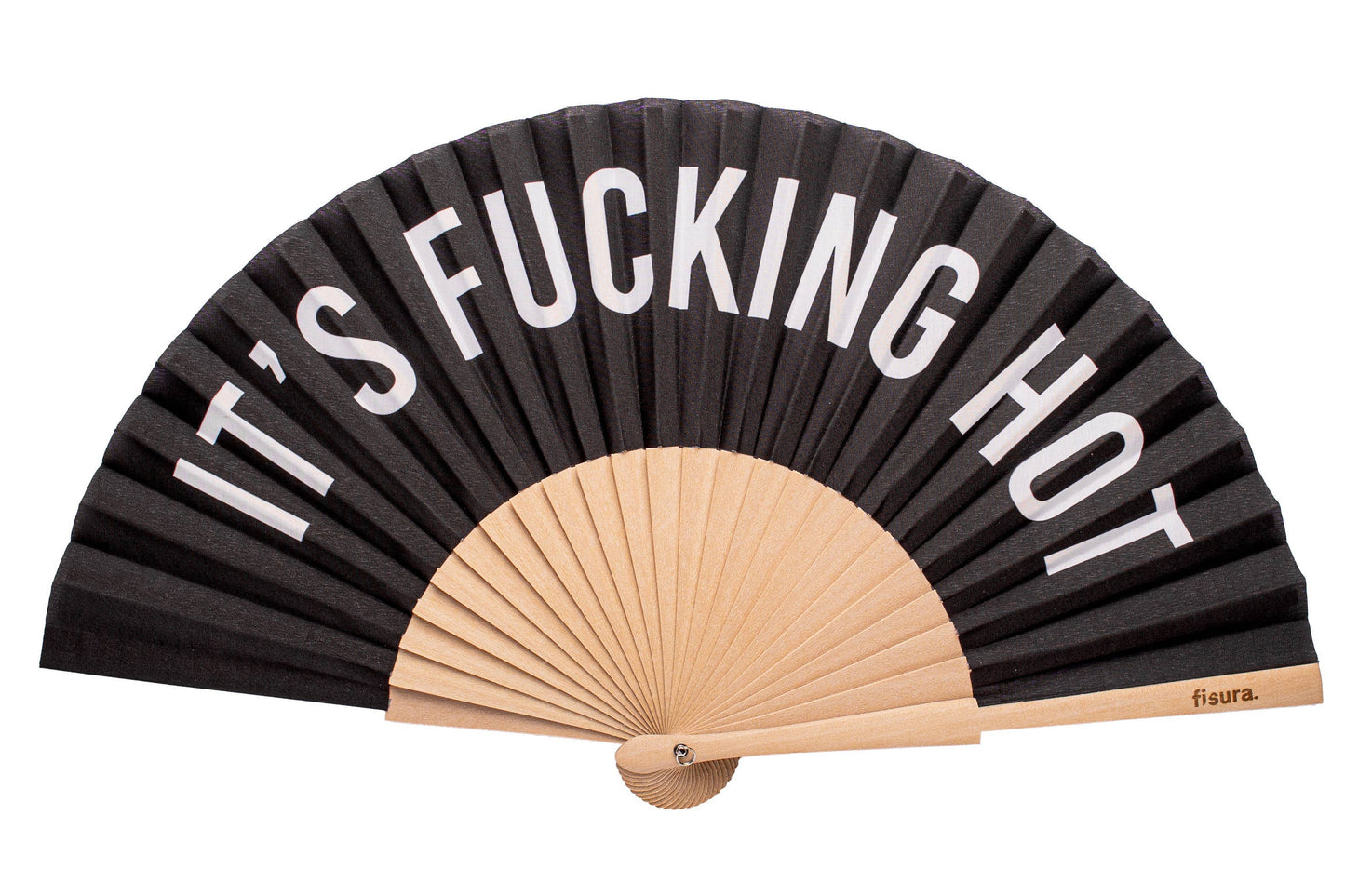 It's Fucking Hot Black Hand Fan