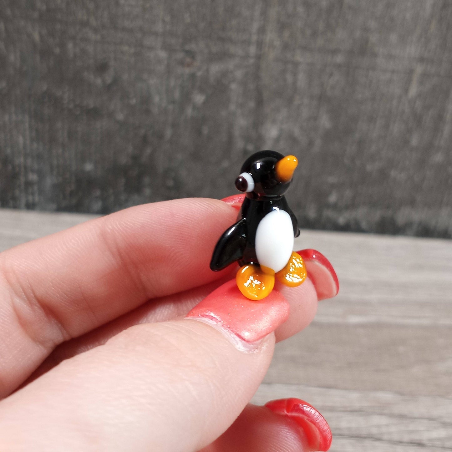 Small Glass Animal Figurines Surprise Pull