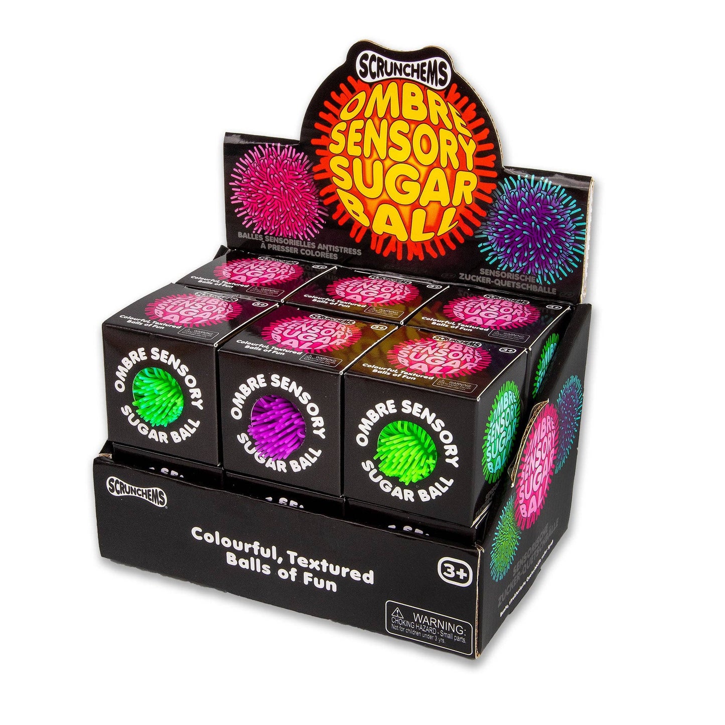 Scrunchems® Ombre Sensory Sugar Ball Squishy Fidget Toy Surprise Pull