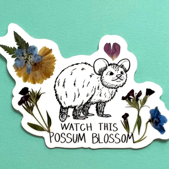 Load image into Gallery viewer, Blossom Possum Sticker
