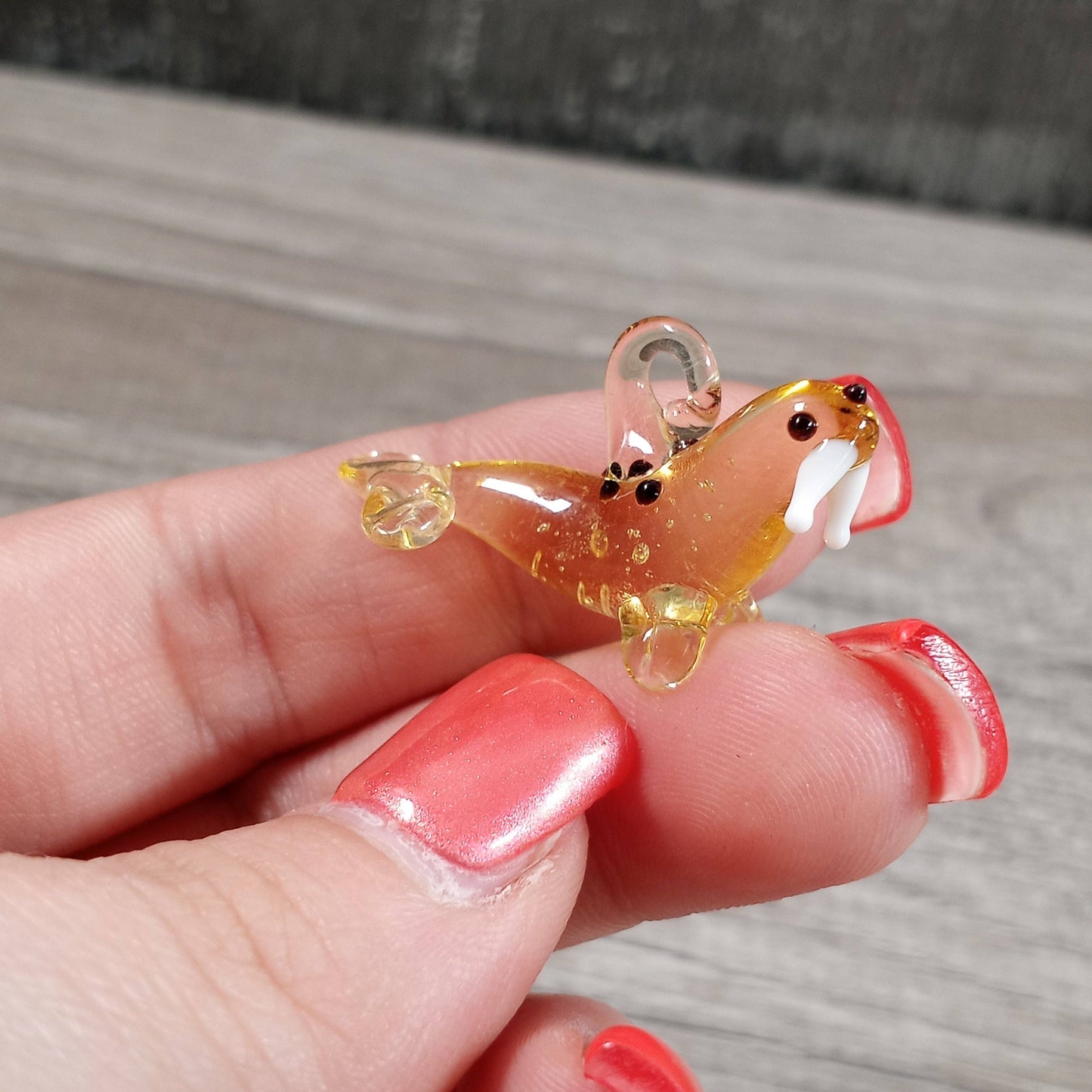 Small Glass Animal Figurines Surprise Pull