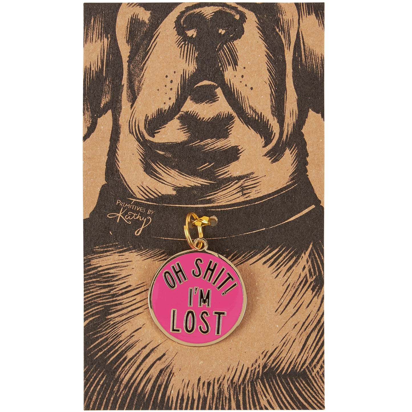I'm Lost Collar Charm Pet Tag